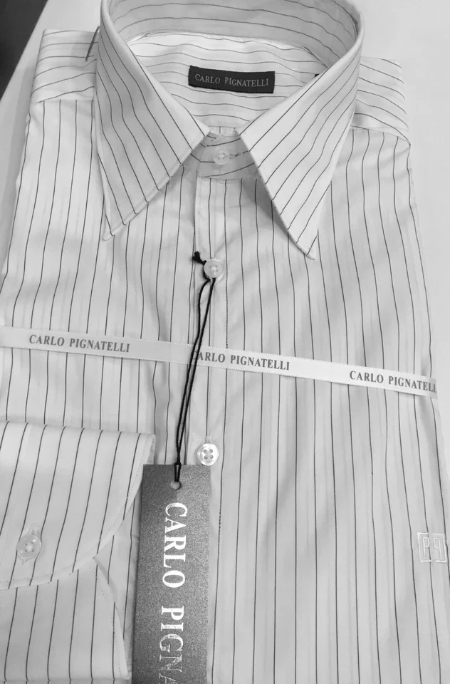 CARLO PIGNATELLI CAMICIA CERIMONIA  TAGLIA 40 UOMO ELEGANTE SPOSO - Immagine 2 di 4