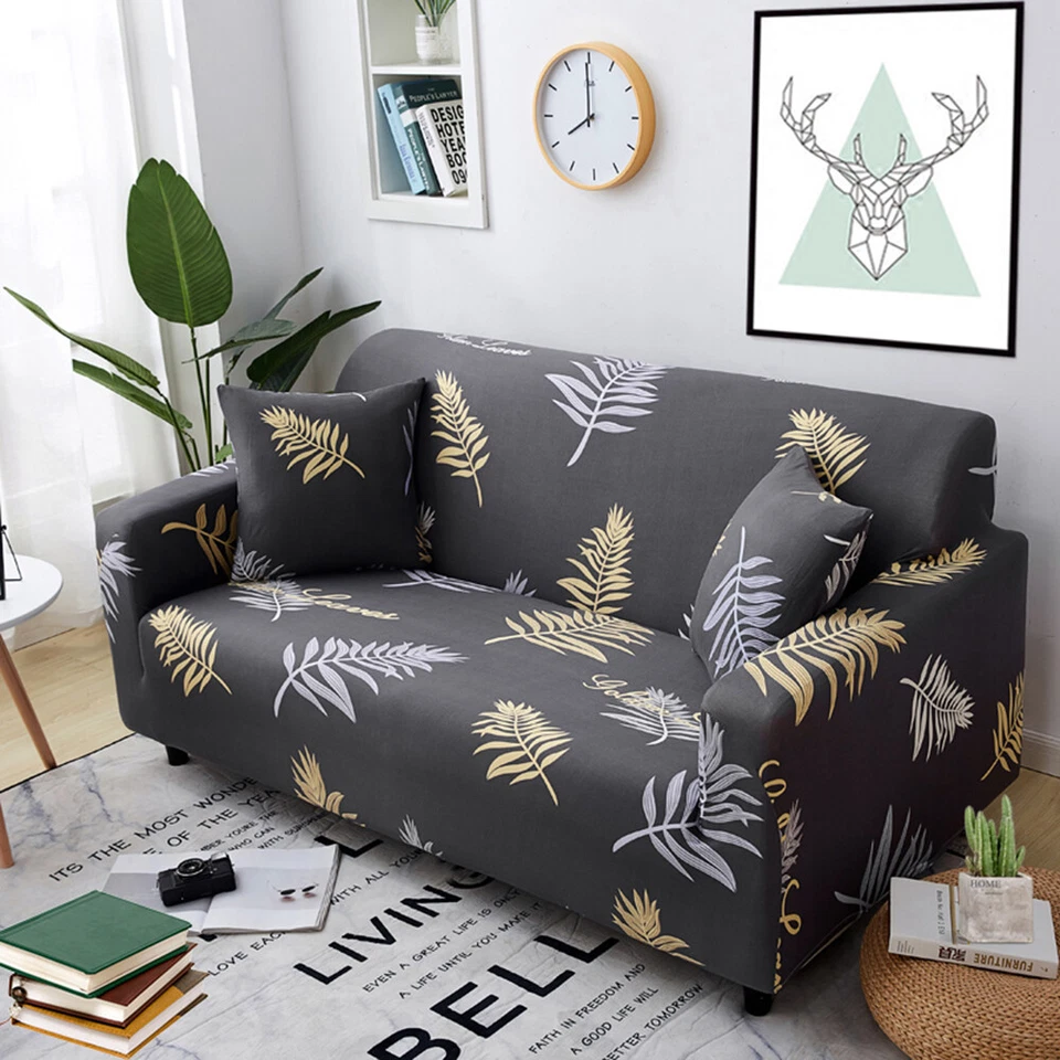 Funda de sofá elástica elástica elástica protectora de muebles de sofá 1/2/3/4 asientos Foto 2 de 4