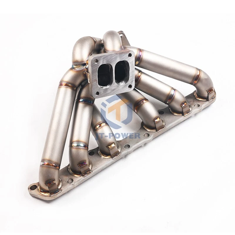 Colector turbo único para Toyota Supra Mk4 Lexus GS300 SC300 IS300 2JZGE T4 Foto 2 de 4