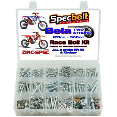 ZINC SPEC BETA 2 STROKE BOLT KIT RR 2T X-PRO RX XTRAINER 125 200 250 300 13 & UP