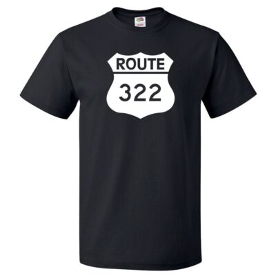 Route 322 Sign Shirt Highway 322 Sign T Shirt