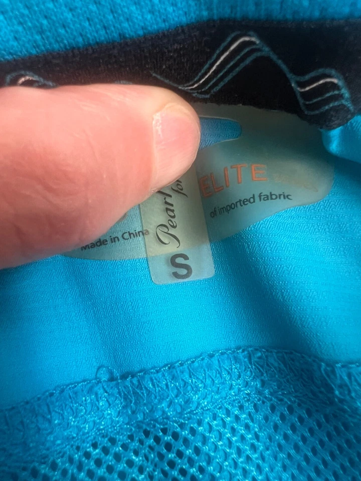 Chaqueta cortavientos PEARL IZUMI Elite Barrier empaquetable con caparazón de lluvia para mujer S azul Foto 3 de 4