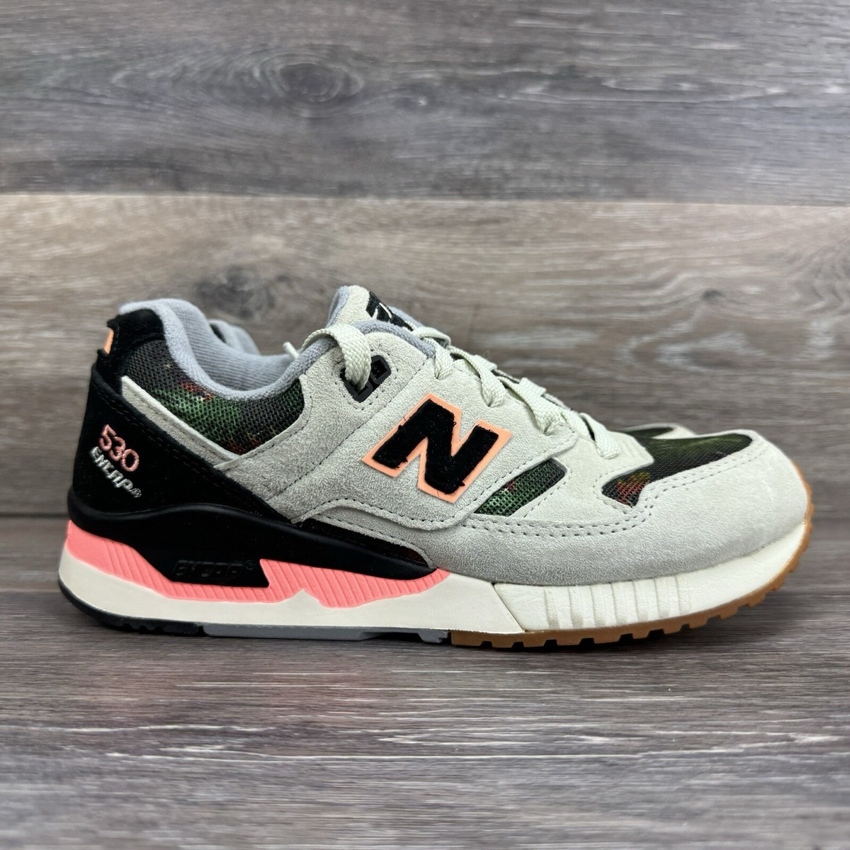 New Balance Shoes Women Size 6 FLORAL Collection Grey Black