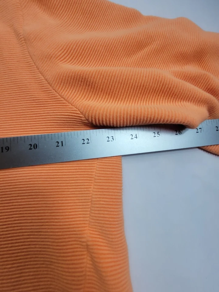 Donald Ross Men's Sz L (46x23 MEASURED) Golf Long Sleeve Orange Pullover Sweater - Image 4 of 4