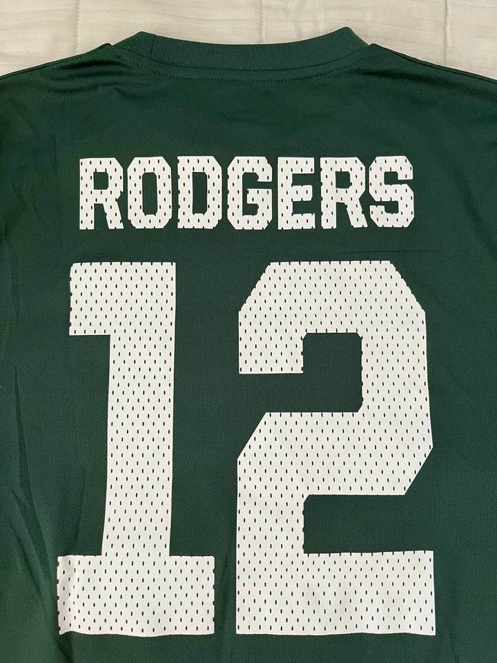 Мужская спортивная футболка Green Bay Packers Rodgers No12 командная одежда НФЛ M - Изображение 4 из 4