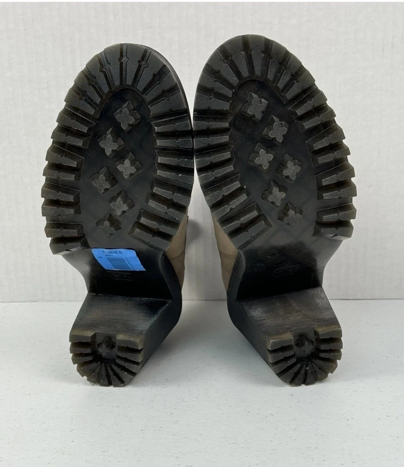 Женские бежевые желтовато-коричневые замшевые сапоги на каблуке Dr. Martens Hurston Chelsea размер 9 - Изображение 3 из 4