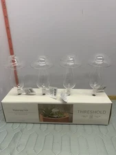 Threshold Glass Watering Orbs Set of 4 Retail Display Pack Clear Indoor Outdoor