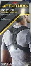 3M Futuro Posture Corrector – Adjustable Support | One Size Fits Most | Black