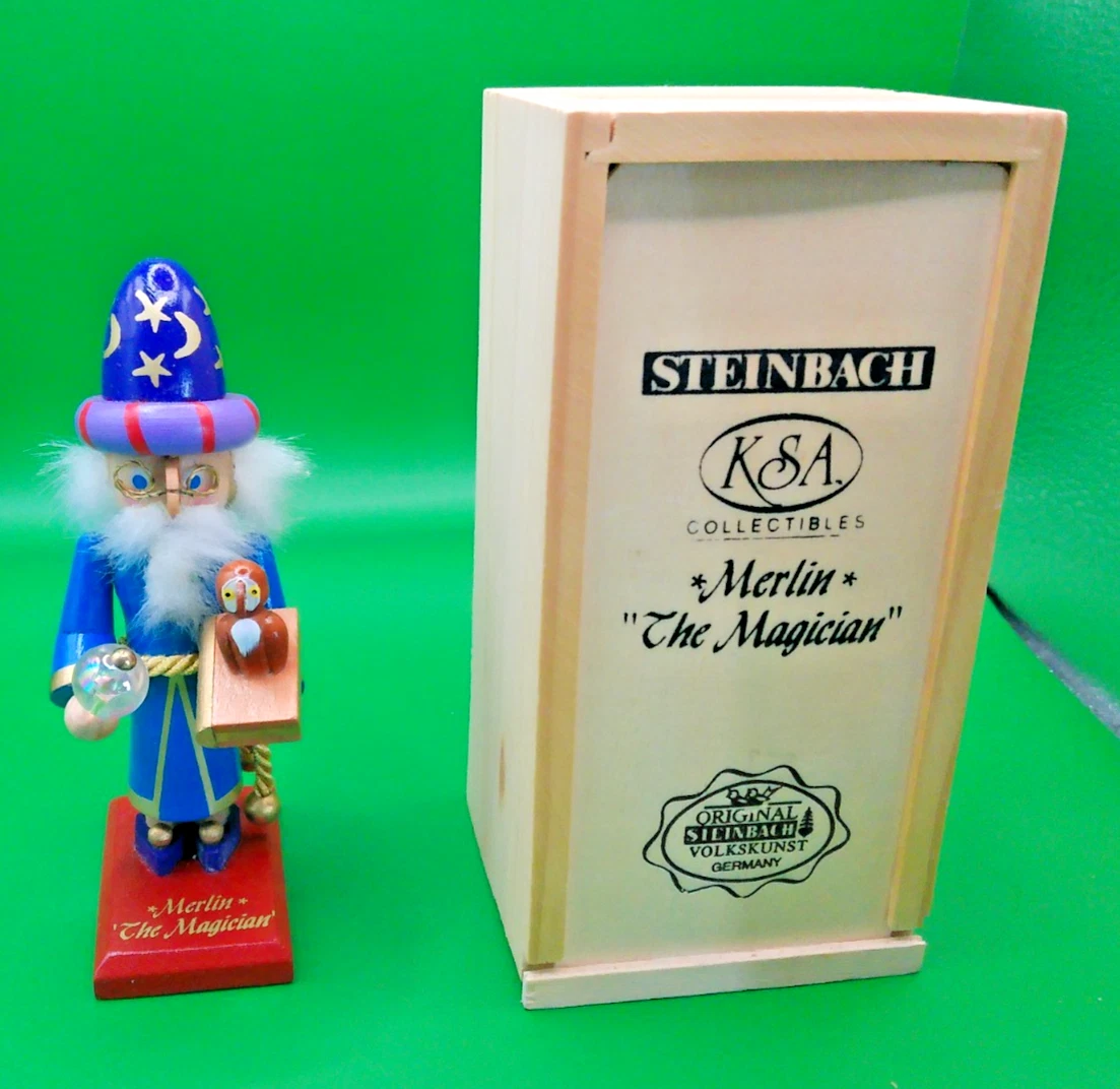 Steinbach Nutcracker "Merlin The Magician" Mini W/ Box Germany Limited Edition