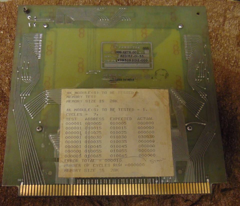 EXTREMELY RARE FERRITE COMPUTER MEMORY MODULE PN 999-6278-00 TEXAS INSTR? 1955? - Image 4 of 4