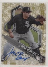 2018 Bowman High Tek Gold Rainbow Diffractor 26/50 Jake Burger #PHT-JB Auto 4l3
