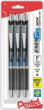 Pentel Energel Deluxe RTX Retractable Pens, Needle Point, 0.5 Mm, Assorted Bar