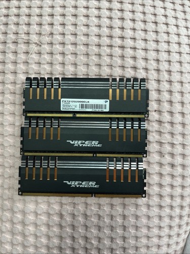 12GB RAM VIPER XTREME DDR3-2000 RAM, 1.65V (9-11-9-27), 3 x 4GB Kit! - Afbeelding 2 van 3