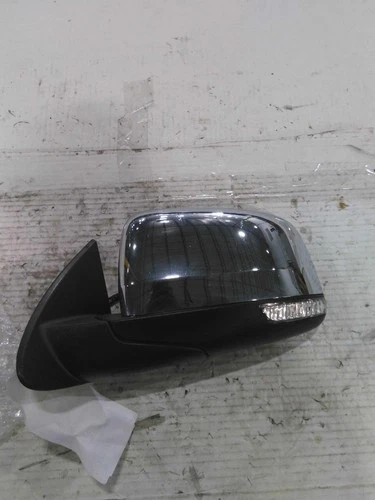 Used Left Door Mirror fits: 2011 Dodge Durango power chrome w/o blind spot alert
