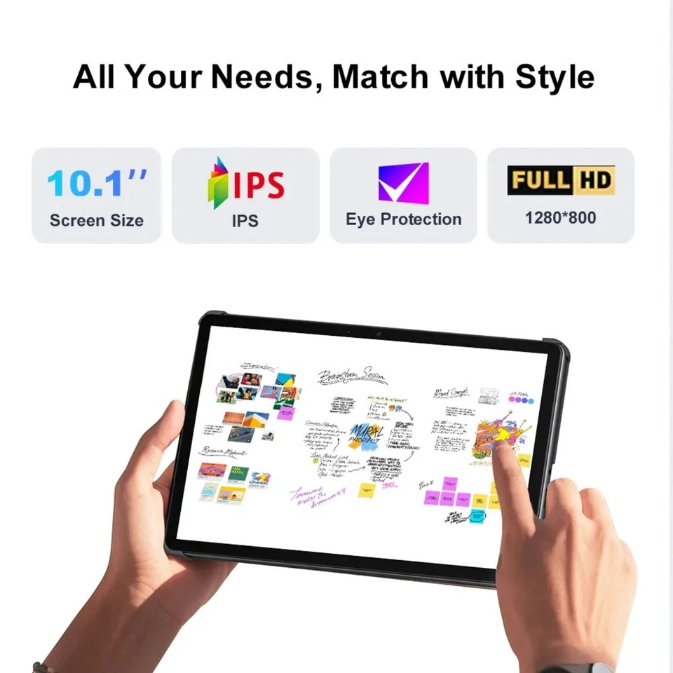 10,1 Zoll 2 in 1 Laptop Touchscreen 12GB RAM 256GB Windows 11 UHD Magnetische DE - Bild 4 von 4