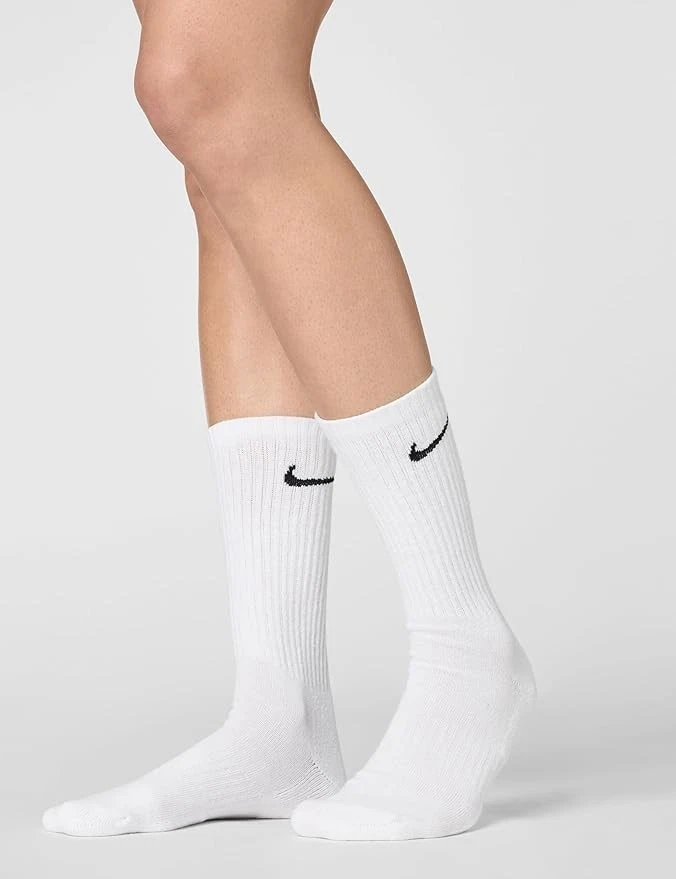 NIKE 6 Paar Socken Herren Damen Weiß Tennissocken Sparset