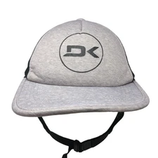 DK Surf Snapback Trucker Hat Gray One Size Adjustable Mesh Back Ear Flaps