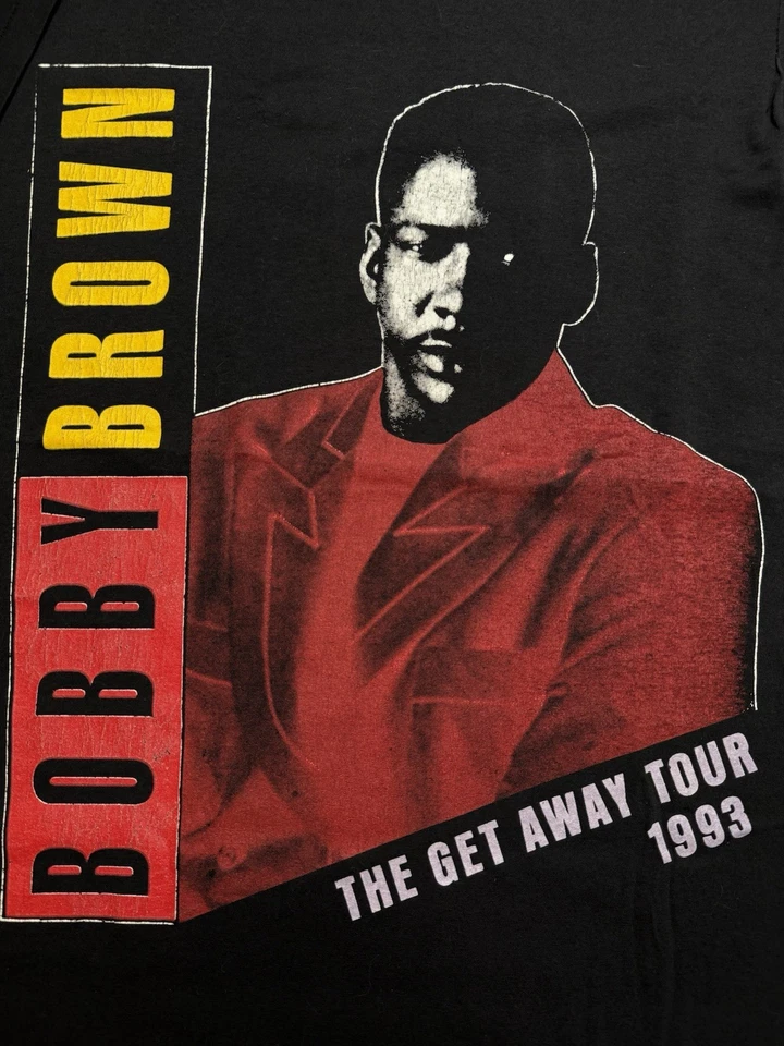 Camiseta de Rara De Colección 1993 Bobby Brown The Get Away Tour XL TLC Rara Mary J Foto 3 de 4