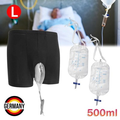 Urinbeutel Für Männer Urinsammler Komfortables Silikon Hautfreun tragbarer L DHL