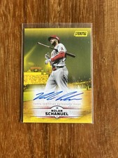 2025 Topps Stadium Club Nolan Schanuel Yellow Auto