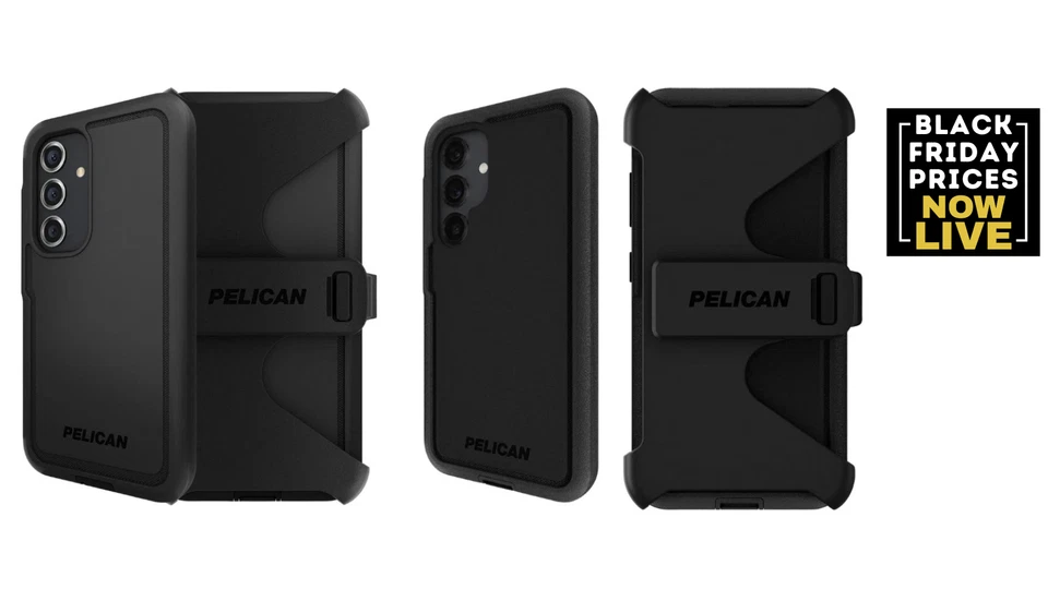 Pelican Voyager Case with Holster for Samsung Galaxy S24 or Galaxy S25+ - Black