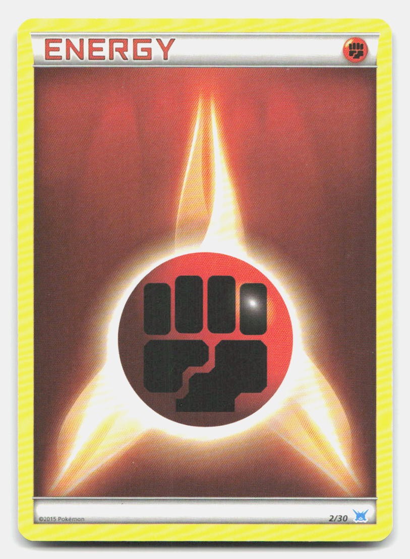 Fighting Energy (#2) 2/30 SM Trainer Kit: Lycanroc & Alolan Raichu Pokemon NM