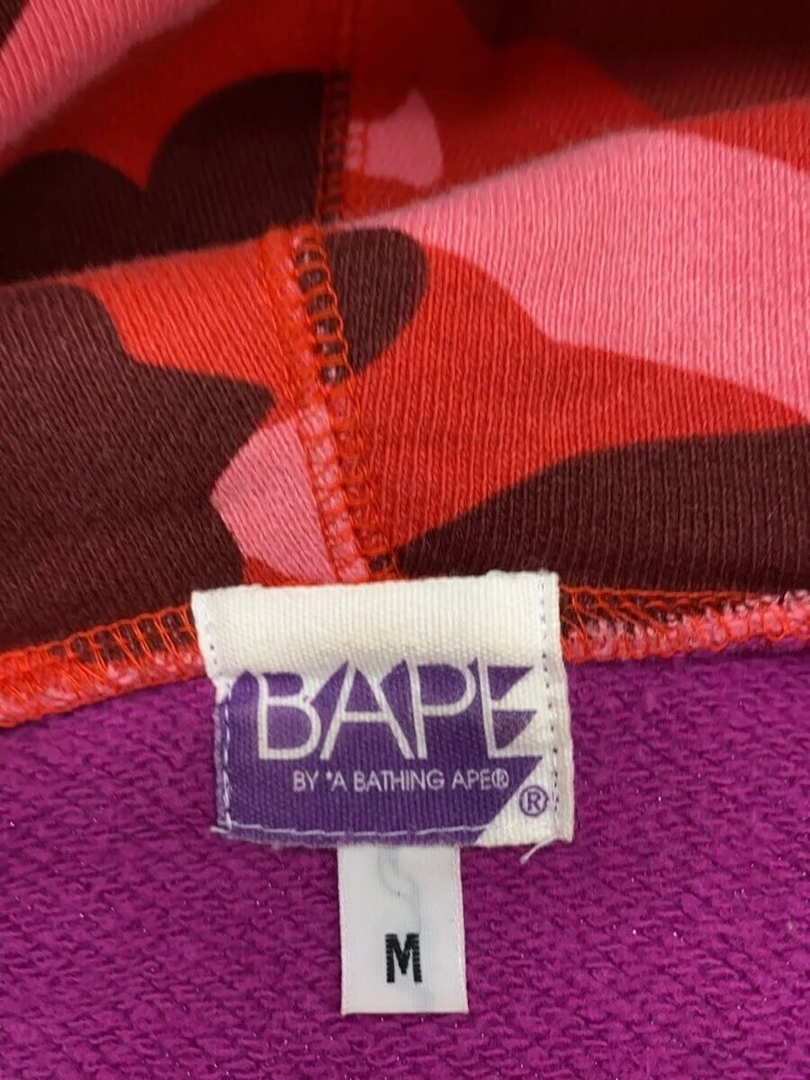 A BATHING APE (BAPE) Felpa con cappuccio e zip BAPE A Bathing Ape M multicolore cotone mimetico #ED AZA