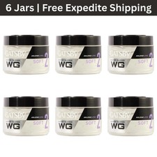 6x Gatsby Water Gloss Jar Wet Look Soft Hair Styling Gel Japan 300g Men ProX