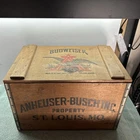Vintage Budweiser Anheuser Busch Wooden Beer Crate Box 1876