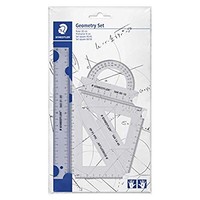 Staedtler Geometrieset Mars: Lineal Winkelmesser Zeichendreiecke 4-Teilig