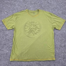 Max 2001 Germany Est 1949 Embossed Eagle Crest T-Shirt XXL Olive Green Mens