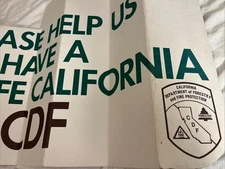 vintage CDF California Department Of Forestry Vehicle Sun Visor 