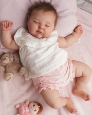 Sleeping 20" Lifelike Reborn Baby Dolls Cloth Body Poseable Limbs Chubby Newborn