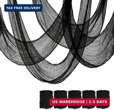 5Pcs Halloween Creepy Cloth Black 30 72inch - Halloween Decorations Clearance -