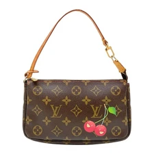 LOUIS VUITTON LV x Takashi Murakami Monogram Cherry Pochette Accessoire
