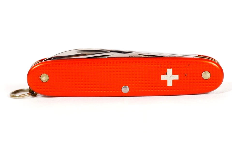 Victorinox Swiss Army Pocket Knife Alox Pioneer Old Cross Rostfrei 93MM 1970's - Image 3 of 4
