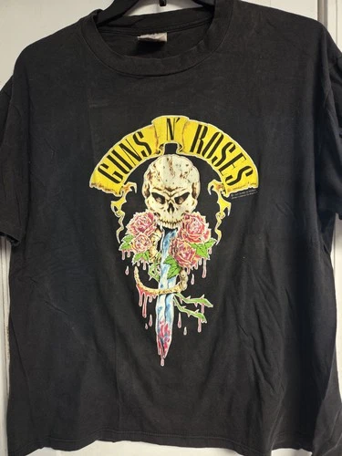 Guns N Roses Here Today Gone To Hell Tour Shirt 1990s vintage concert t-shirt, vintage, size XL, single stitch, B+ condition