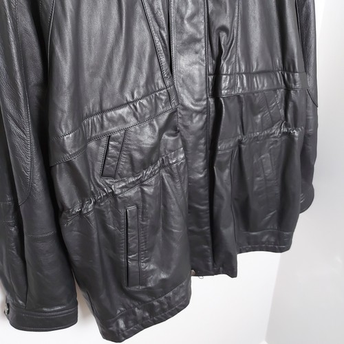 Vintage Wilsons Supple Leather Jacket Mens XL Black 3M Thinsulate Lining - Picture 12 of 15