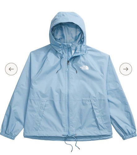 The North Face Womens Plus Antora Rain Jacket Hoodie Steel Blue Size 3X NWT $120
