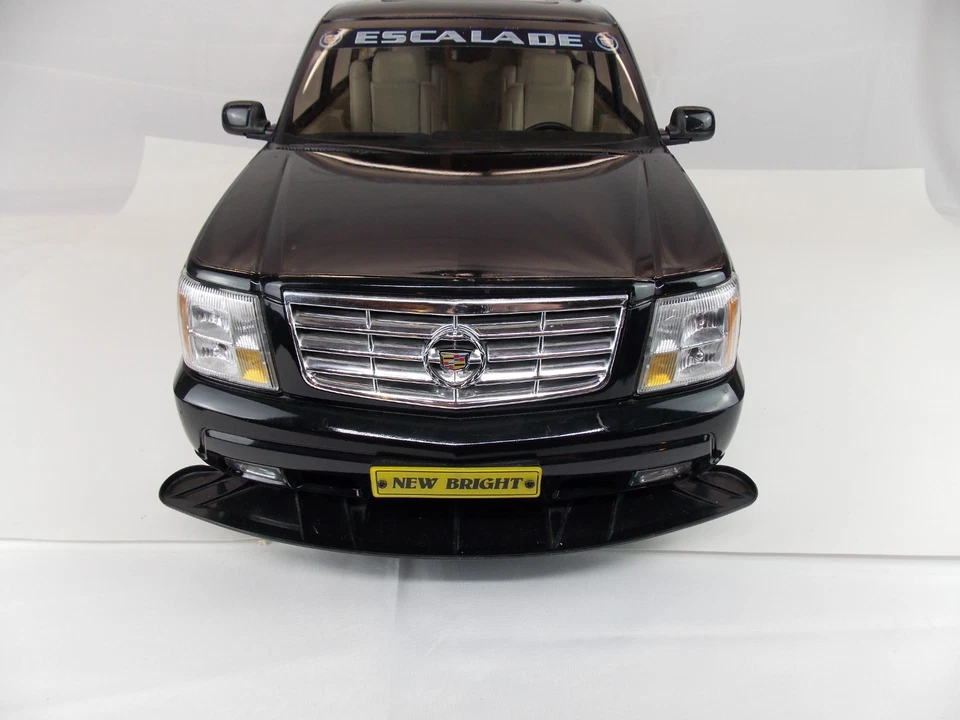 Nuevo Brillante Cadillac Escalade Coche RC Escalade Escala 1/6 Negro Spinners SIN PROBAR con Batería Foto 2 de 4