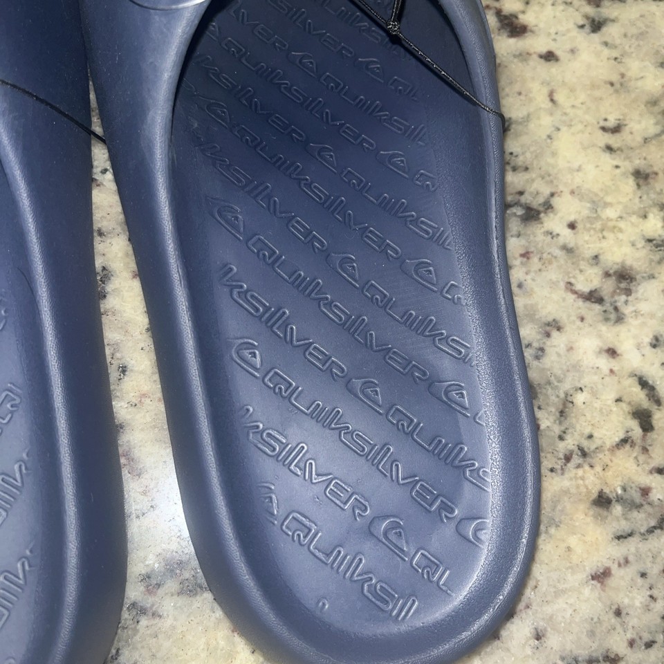 Quiksilver Cloudbreak Slides Mens 13 Slippers Sandals Navy Blue Shoes Quiksilver cloudbreak slides mens 13 slippers sandals navy blue shoes
