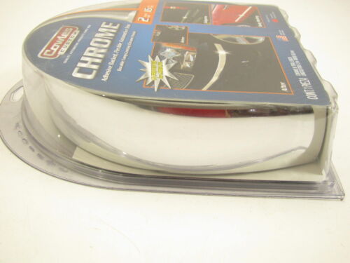 Cowles S38900 Universal Flexible Chrome Adhesive Backed Molding Trim 2" X 16' - Picture 2 of 4