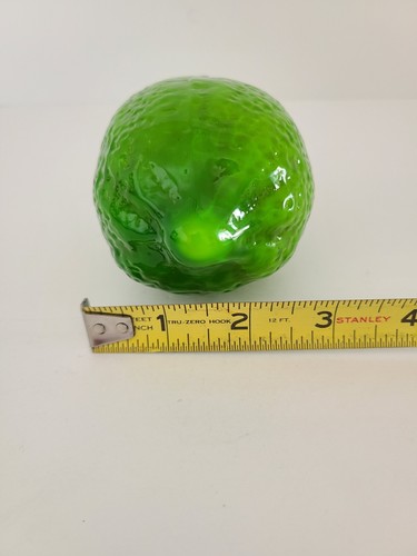 Vintage Glass Blown Green Lime Vintage - Picture 2 of 12