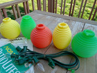 New ListingVtg Noma Party 'N Patio Lites Blow Mold Lantern Tiki Lights String Rv Camper Nos