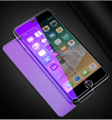 Funda protectora de pantalla de vidrio templado anti-luz azul amigable para iPhone 8 Plus - Imagen 3 de 11