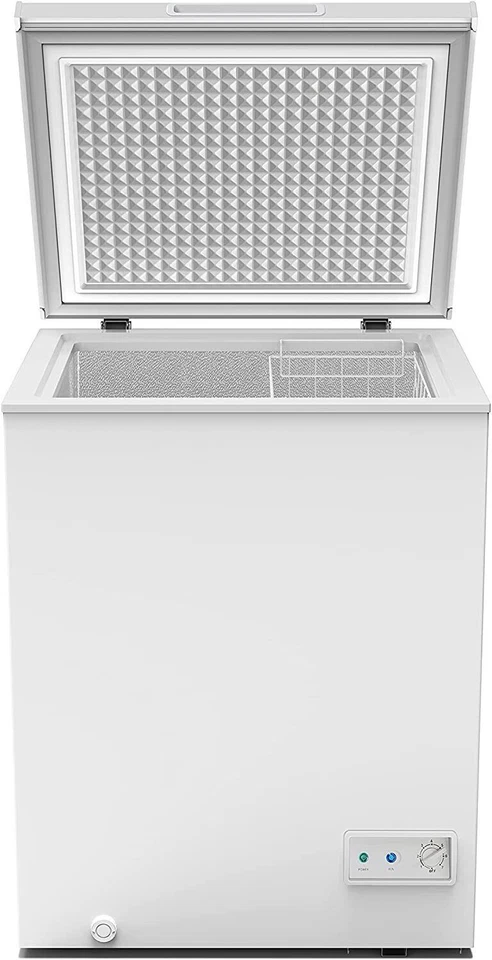 Avanti 3,5 cu. ft. Congelador de pecho con tapa doble bisagra listo para garaje - blanco Foto 4 de 4