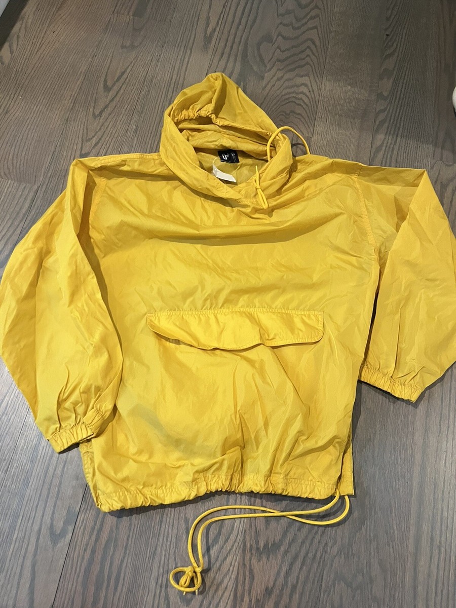 ジャケット・アウター 90s OLD GAP Yellow Down Jacket 90s Gap Mens Small Distressed Blank Packable Hooded Anorak