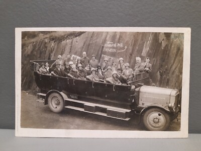 Vintage Curiosity Photo Postcard Snowdon Llanberis Pass Coach Trip Antique Gift