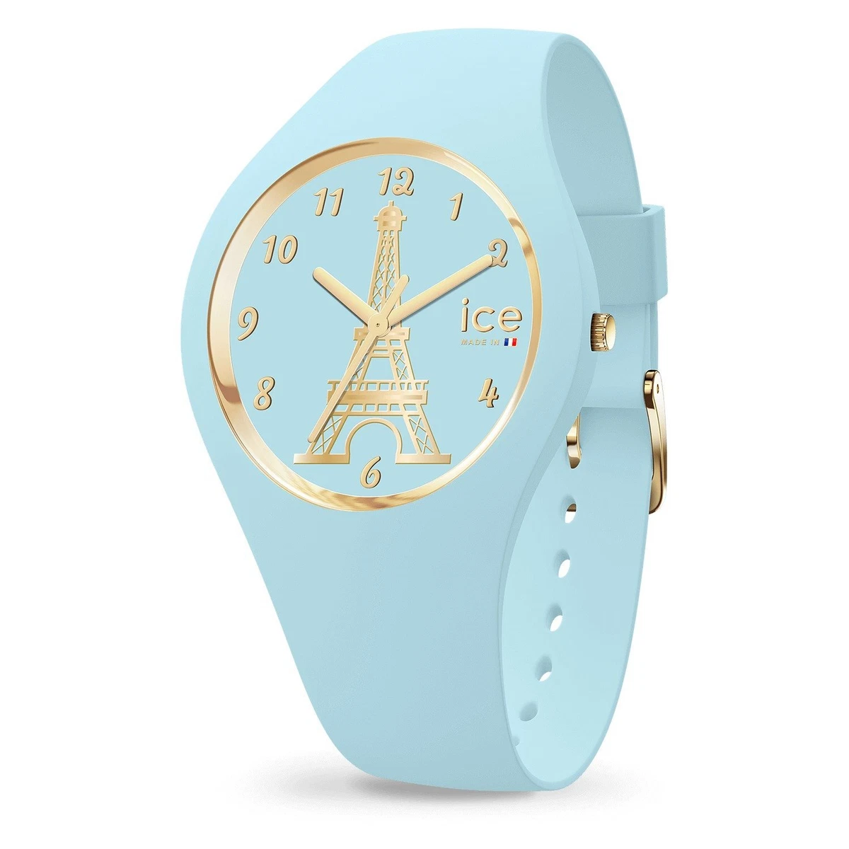 MONTRE ICE WATCHE BLANCHE ET BLEU TURQUOISE VINTAGE FONCTIONNEL