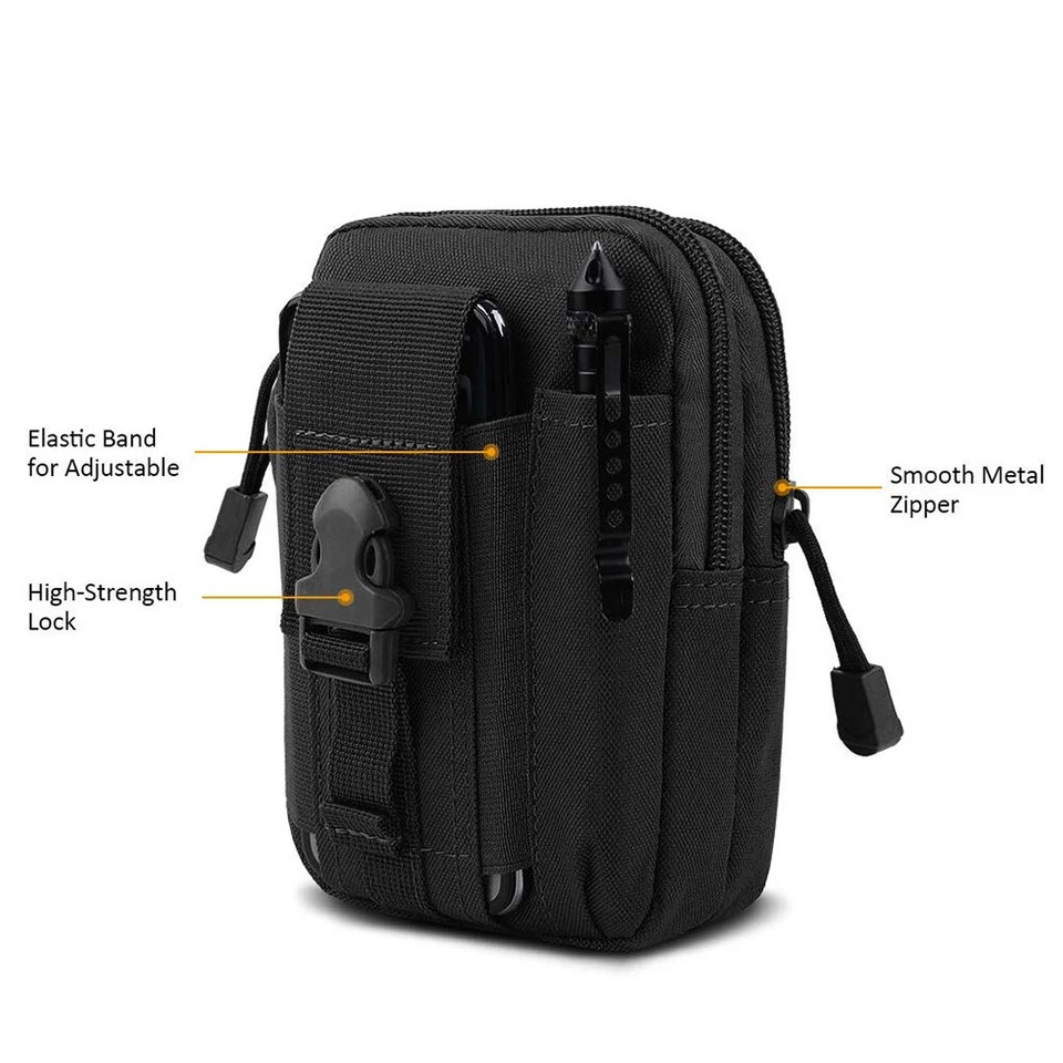 Bolsa táctica Molle riñonera militar cartera funda caza cinturón bolso - Imagen 3 de 4